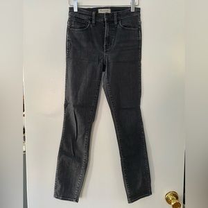 Madewell Washed Black High Rise Skinny Sz 25